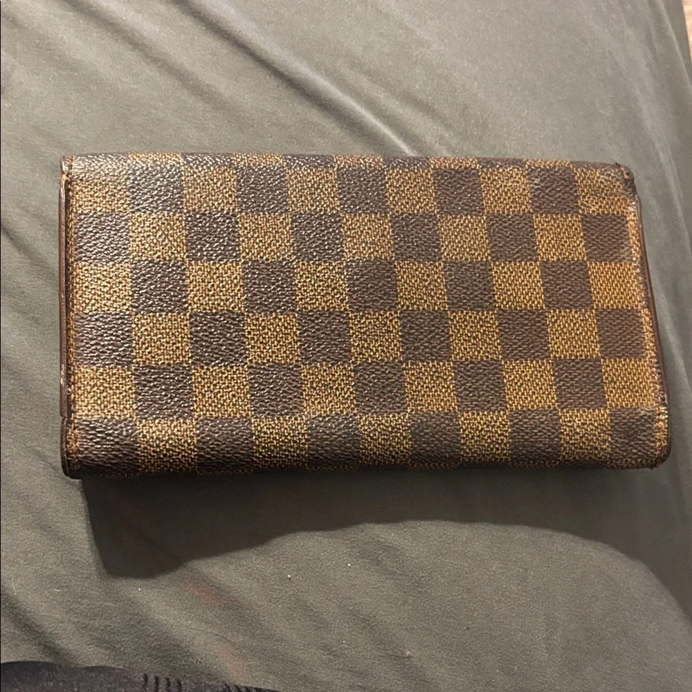 Louis Vuitton Brown and Tan Damier Wallet
